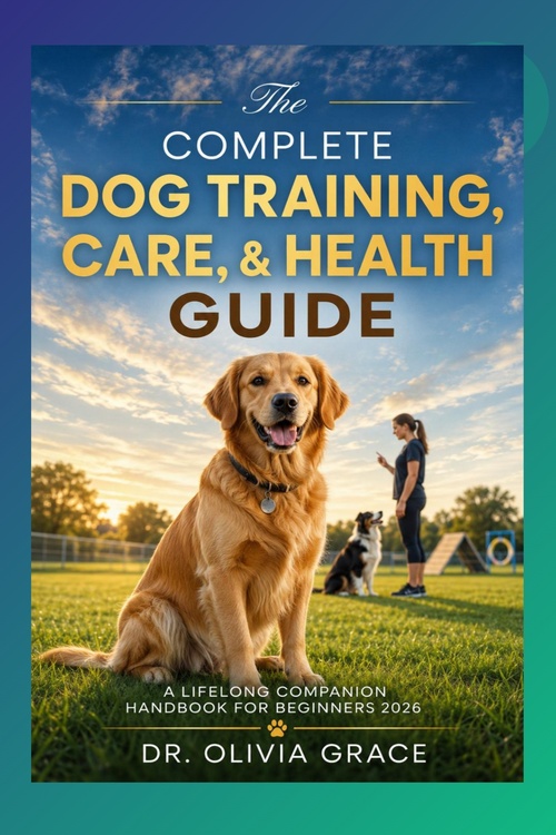 ebook cover of The Complete Dog Training, Care, & Health Guide, by Dr. Olivia Grace