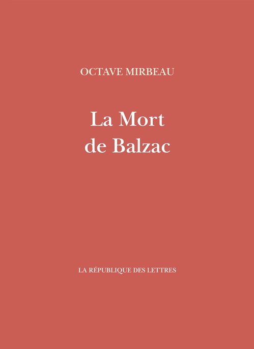 Couverture ebook de La Mort de Balzac, de Octave Mirbeau