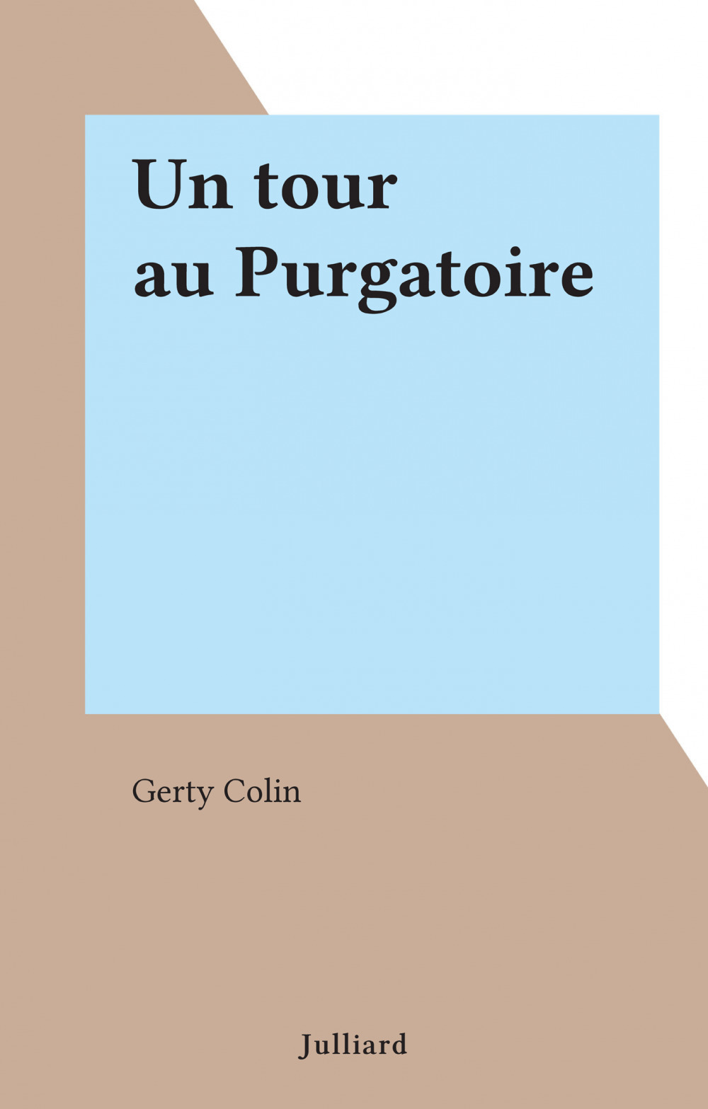 Couverture ebook de Un tour au Purgatoire, de Gerty Colin