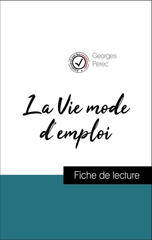 Couverture ebook de Analyse de l'oeuvre : La Vie mode d'emploi (résumé et fiche de lecture plébiscités par les enseignants sur fichedelecture.fr), de Georges Perec