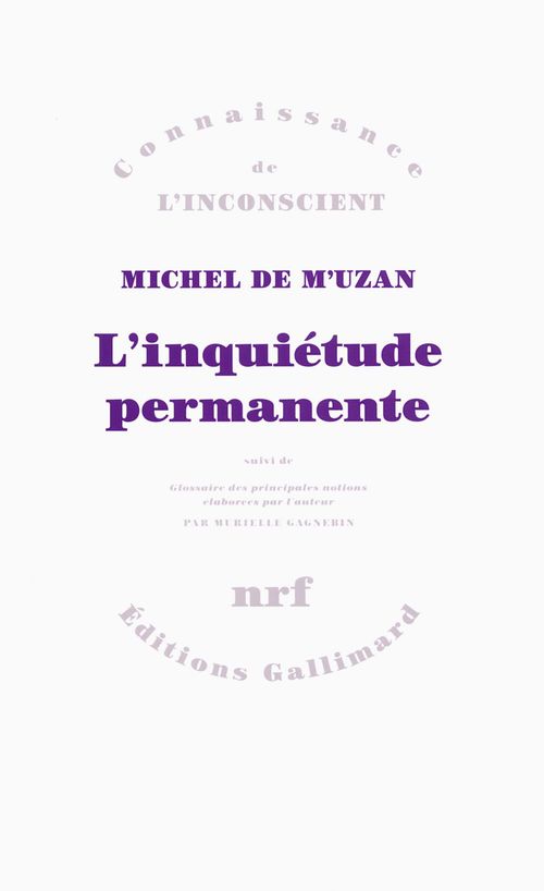 Couverture ebook de L´inquiétude permanente, de Murielle Gagnebin, Michel de M'uzan