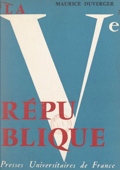 Couverture ebook de La cinquième République, de Maurice Duverger