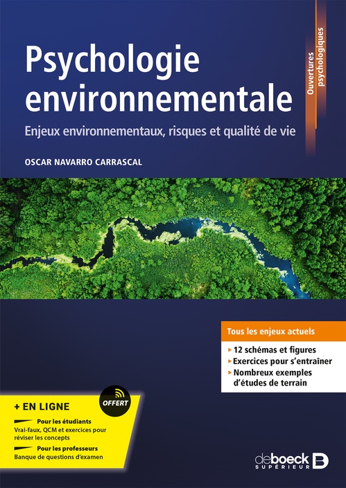 ebook cover of Psychologie environnementale : Enjeux environnementaux, risques et qualité de vie : Série LMD, by Oscar NAVARRO CARRASCAL