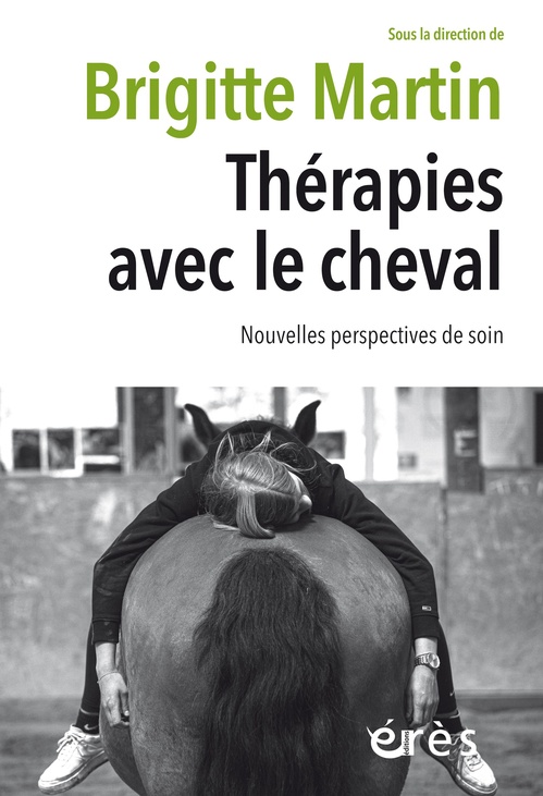 Couverture ebook de Thérapies avec le cheval, de Brigitte Martin