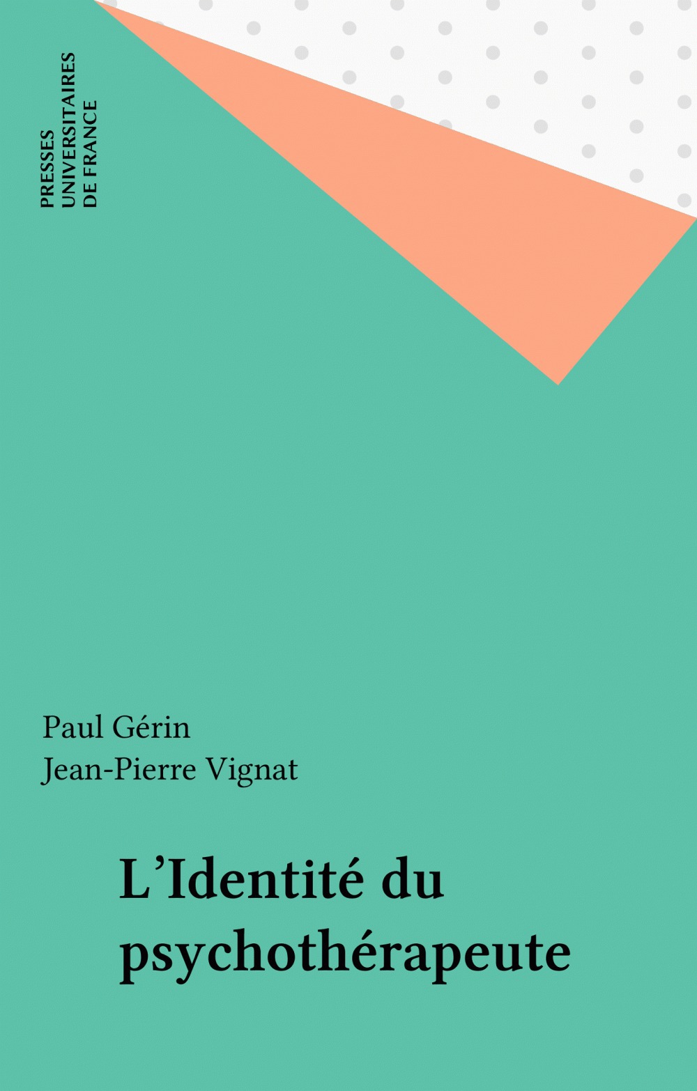 Couverture ebook de L'Identité du psychothérapeute, de