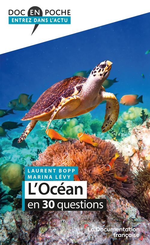 Couverture ebook de L'océan en 30 questions, de Marina Levy, Laurent Bopp