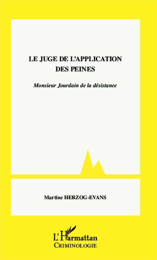 Couverture ebook de Le juge de l'application des peines, de Martine Herzog-Evans