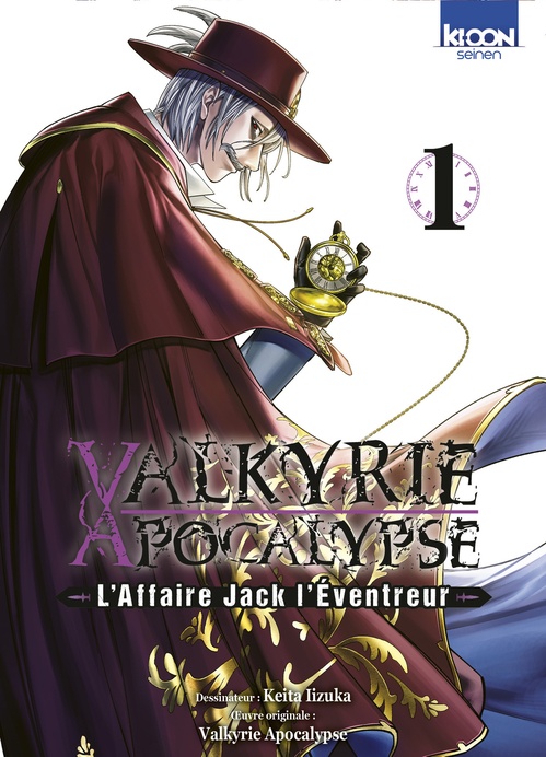 Couverture ebook de Valkyrie Apocalypse - L'Affaire Jack l'Éventreur T01, de Shinya Umemura, Keita Iizuka, Takumi Fukui