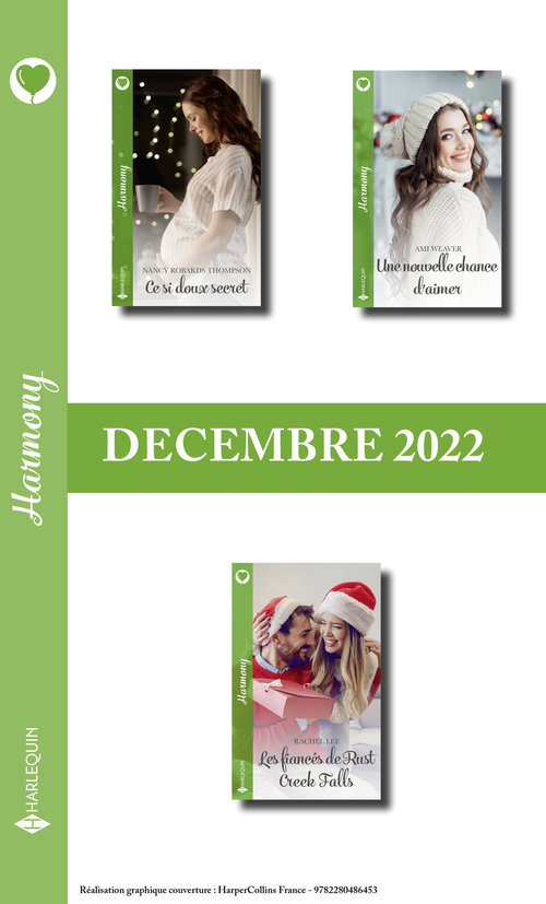 Couverture ebook de Pack mensuel Harmony - 3 romans (Décembre 2022), de Collectif