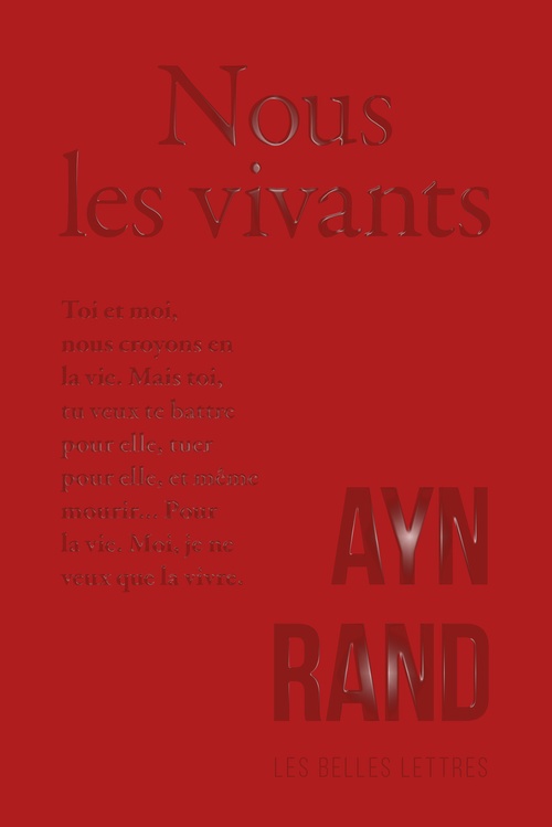 ebook cover of Nous les vivants, by Ayn Rand