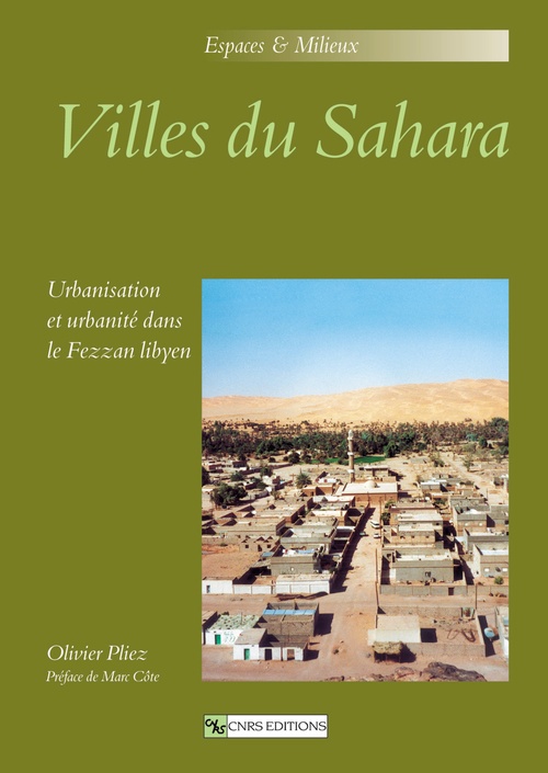 Couverture ebook de Villes du Sahara, de Olivier Pliez