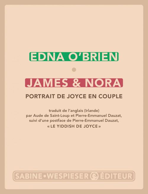 ebook cover of James & Nora, by Edna O'Brien, Aude De Saint-Loup