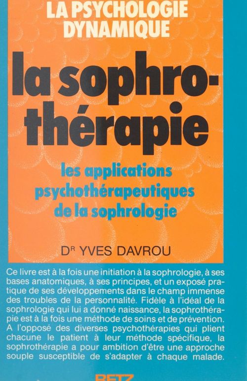 ebook cover of La sophrothérapie, by Yves Davrou
