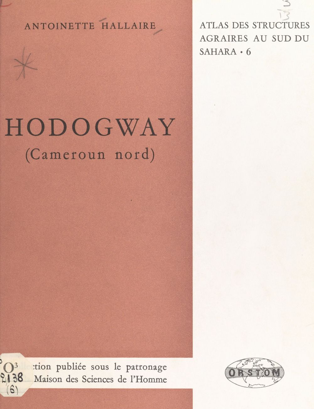 ebook cover of Hodogway (Cameroun Nord), by Antoinette Hallaire