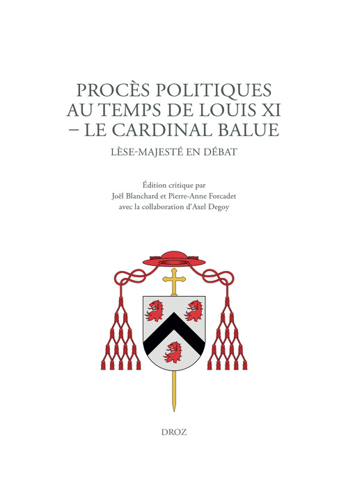 ebook cover of Procès politiques au temps de Louis XI. Le cardinal Balue, by