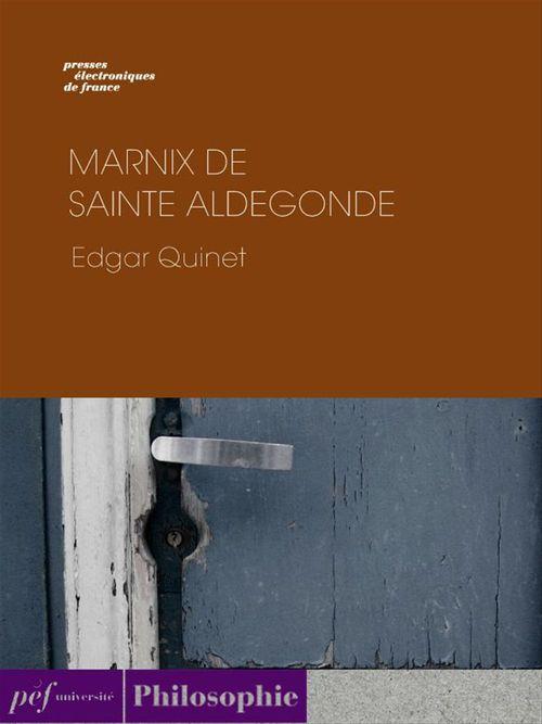 Couverture ebook de Marnix de Sainte Aldegonde, de Edgar Quinet
