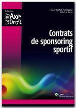 Couverture ebook de Contrats de sponsoring sportif, de Jean-Michel Marmayou, Fabrice Rizzo