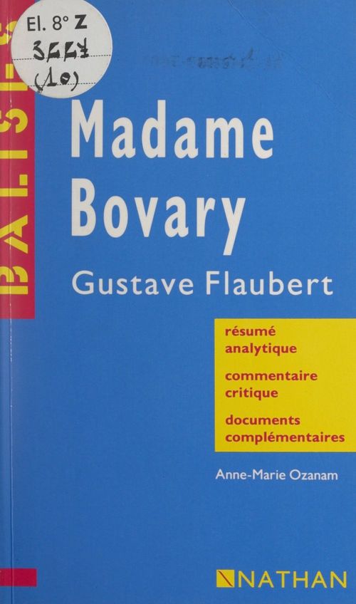 ebook cover of Madame Bovary, by Anne-Marie Ozanam