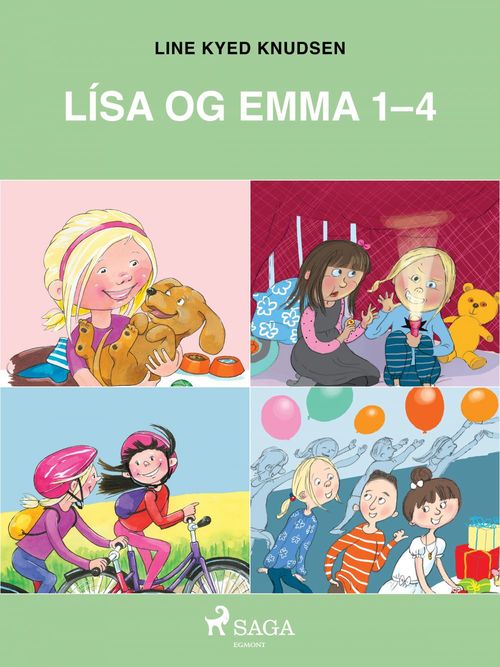 ebook cover of Lísa og Emma, by Line Kyed Knudsen