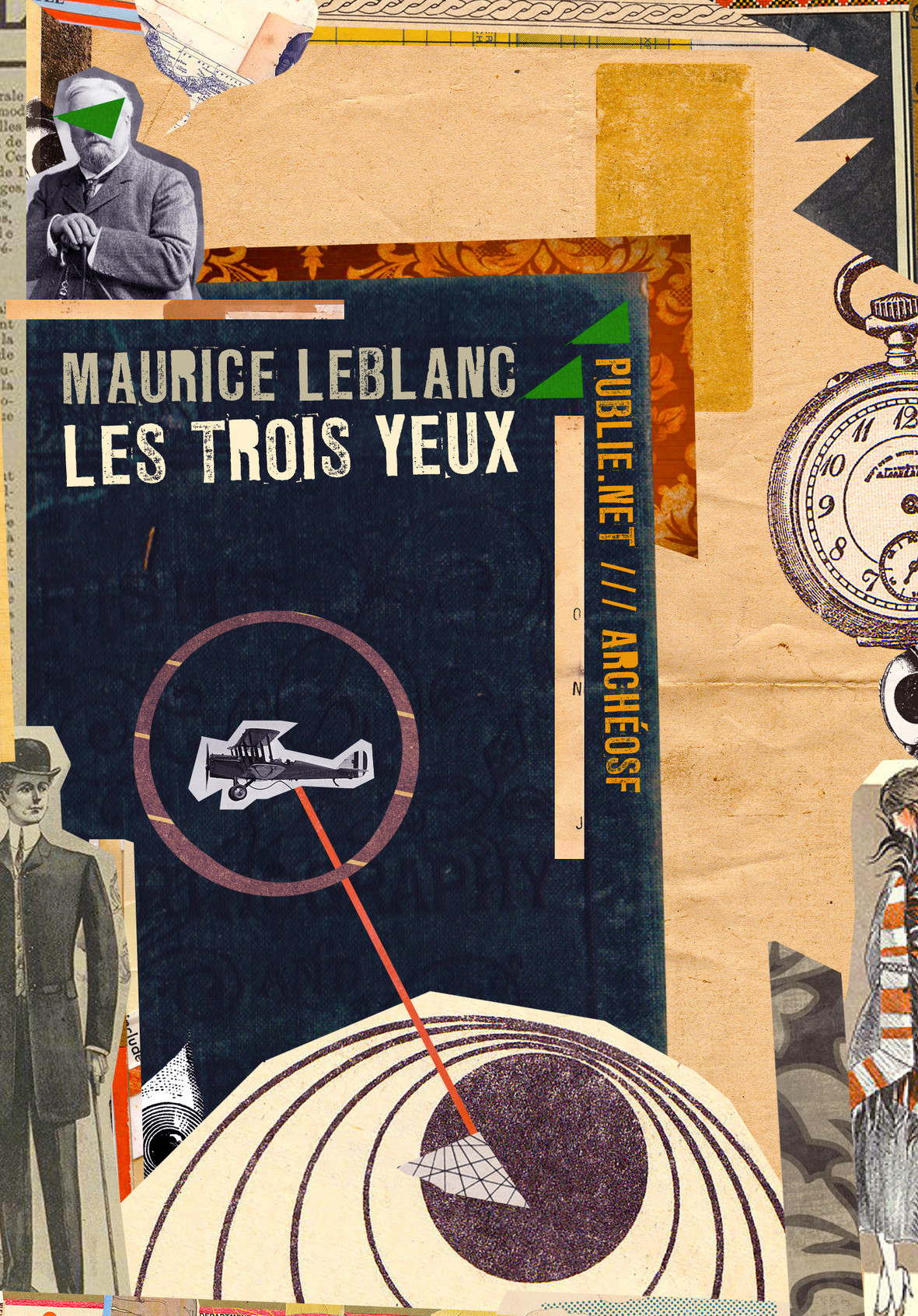 Couverture ebook de Les trois yeux, de Maurice Leblanc