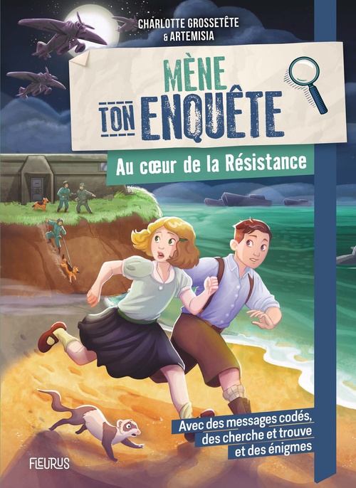 Couverture ebook de Mène ton enquête - Au coeur de la Résistance, de Charlotte Grossetête