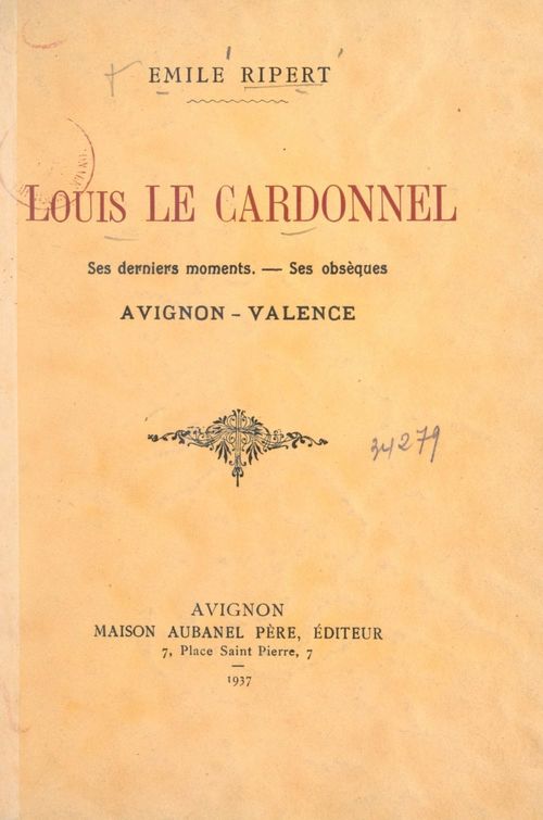 ebook cover of Louis Le Cardonnel, by Emile Ripert