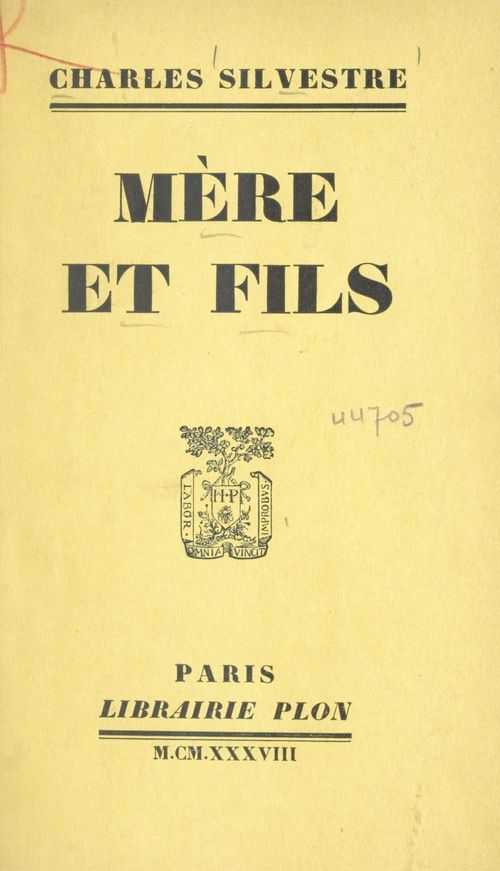 Couverture ebook de Mère et fils, de Charles Silvestre