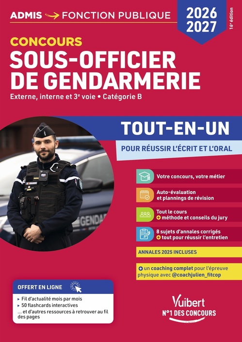 ebook cover of Concours Sous-officier de gendarmerie 2026-2027 - Tout-en-un, by François Lavedan