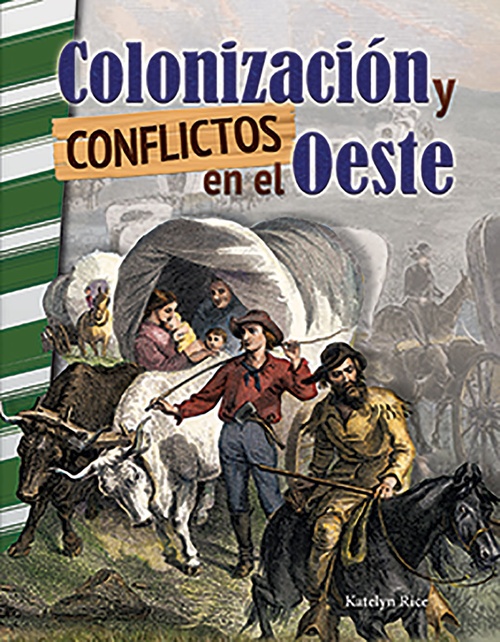 Couverture ebook de Colonizacion y conflictos en el Oeste, de J.B. Caverty