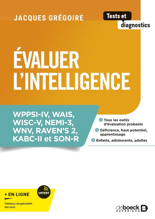 ebook cover of Evaluer l'intelligence, by Jacques Grégoire