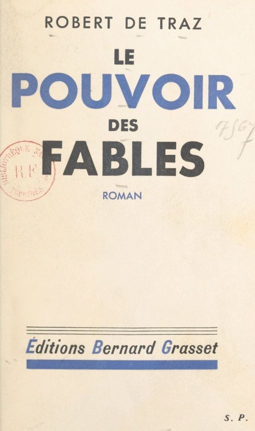 ebook cover of Le pouvoir des fables, by Robert De Traz