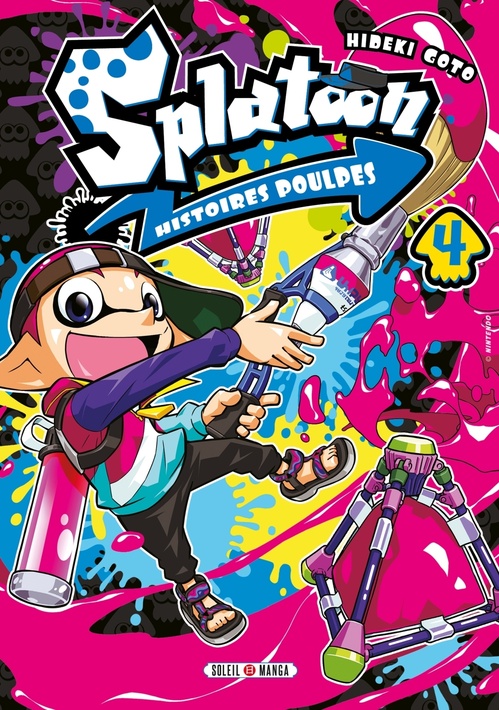 Couverture ebook de Splatoon Histoires Poulpes T04, de Hideki Gotô