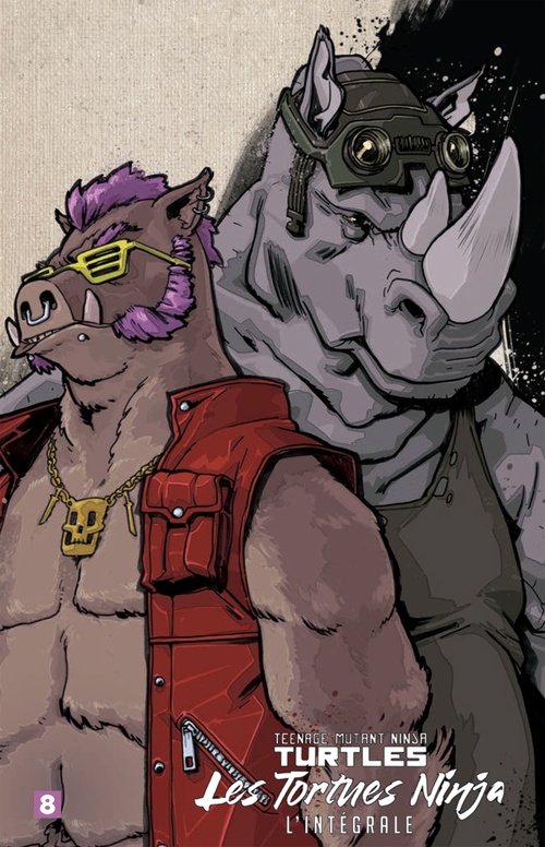 Couverture ebook de Les Tortues Ninja - TMNT : L'Intégrale T8, de Tom Waltz, Damian Couceiro, Dustin Weaver, Mateus Santolouco, Michael Dialynas, Sophie Campbell, Adam Gorham, Bill Sienkewicz