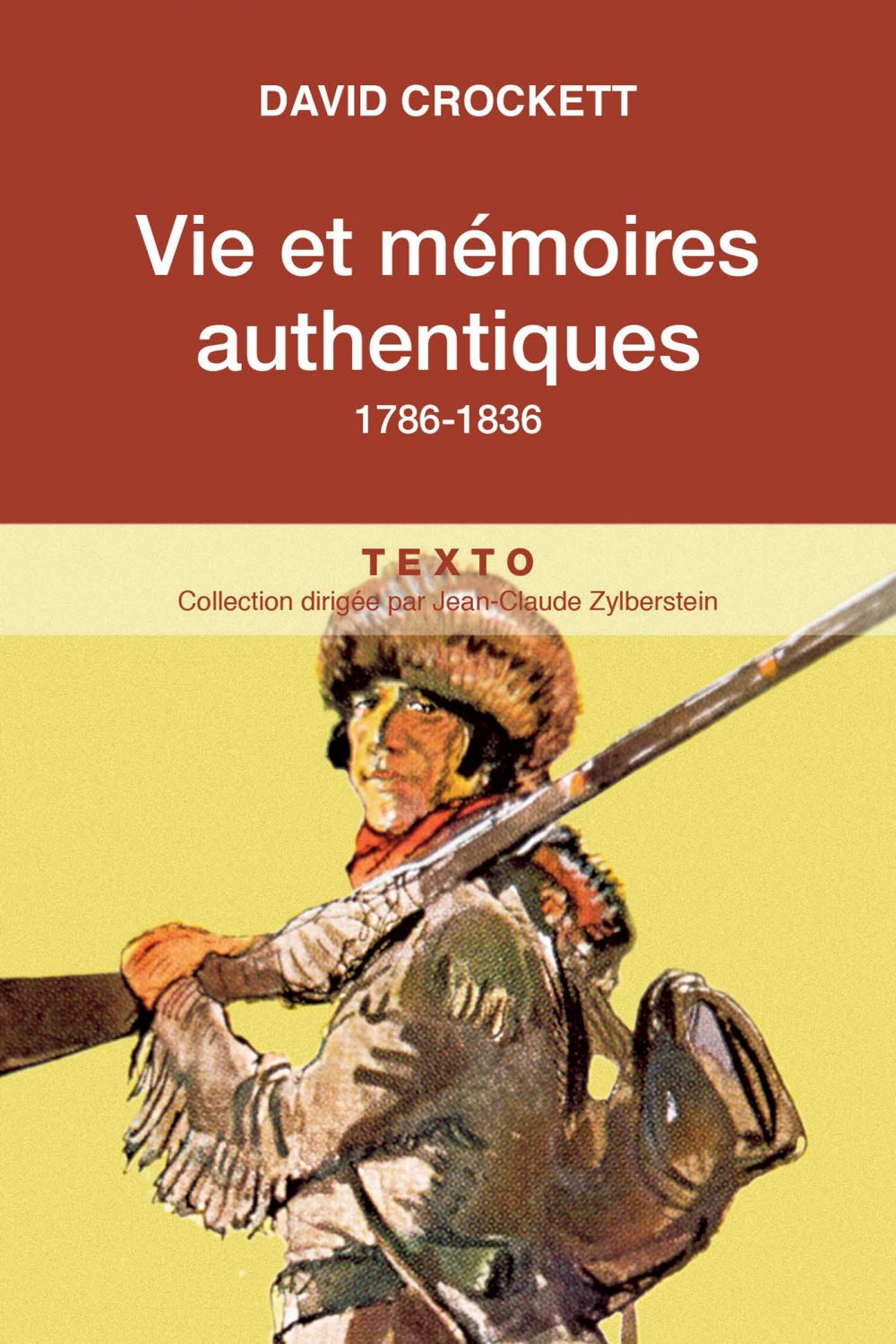 ebook cover of Vie et mémoires authentiques, by David Crockett