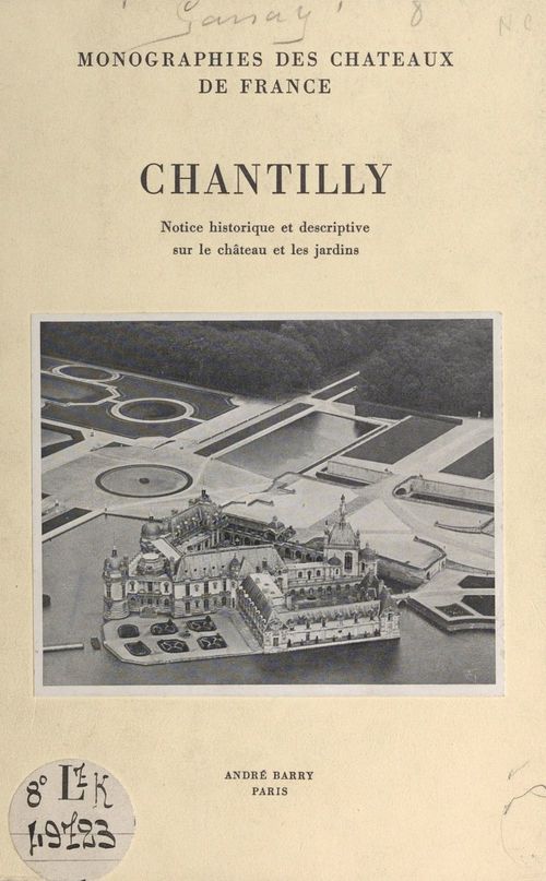 Couverture ebook de Chantilly, de Ernest De Ganay