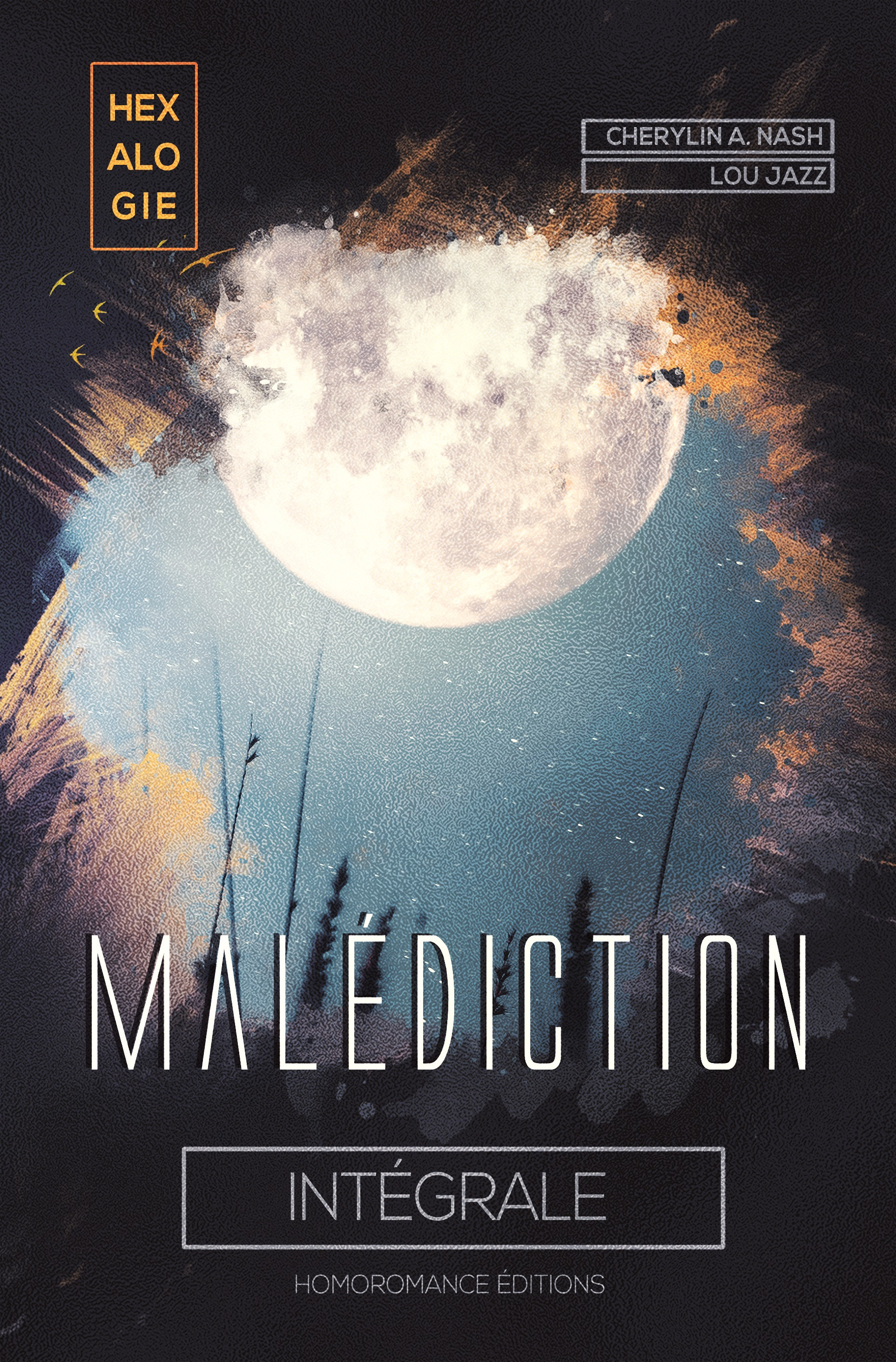 Couverture ebook de Malédiction, l'héxalogie intégrale (Livre lesbien, roman lesbien), de Cherylin A.Nash, Lou Jazz