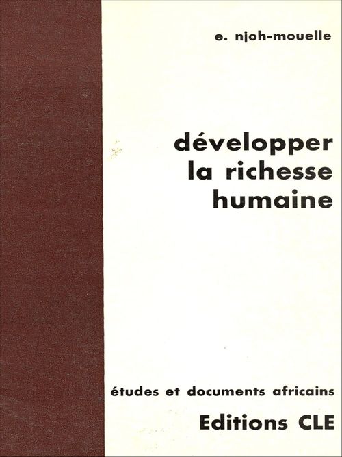 ebook cover of Développer la richesse humaine, by Ebénézer Njoh Mouellé
