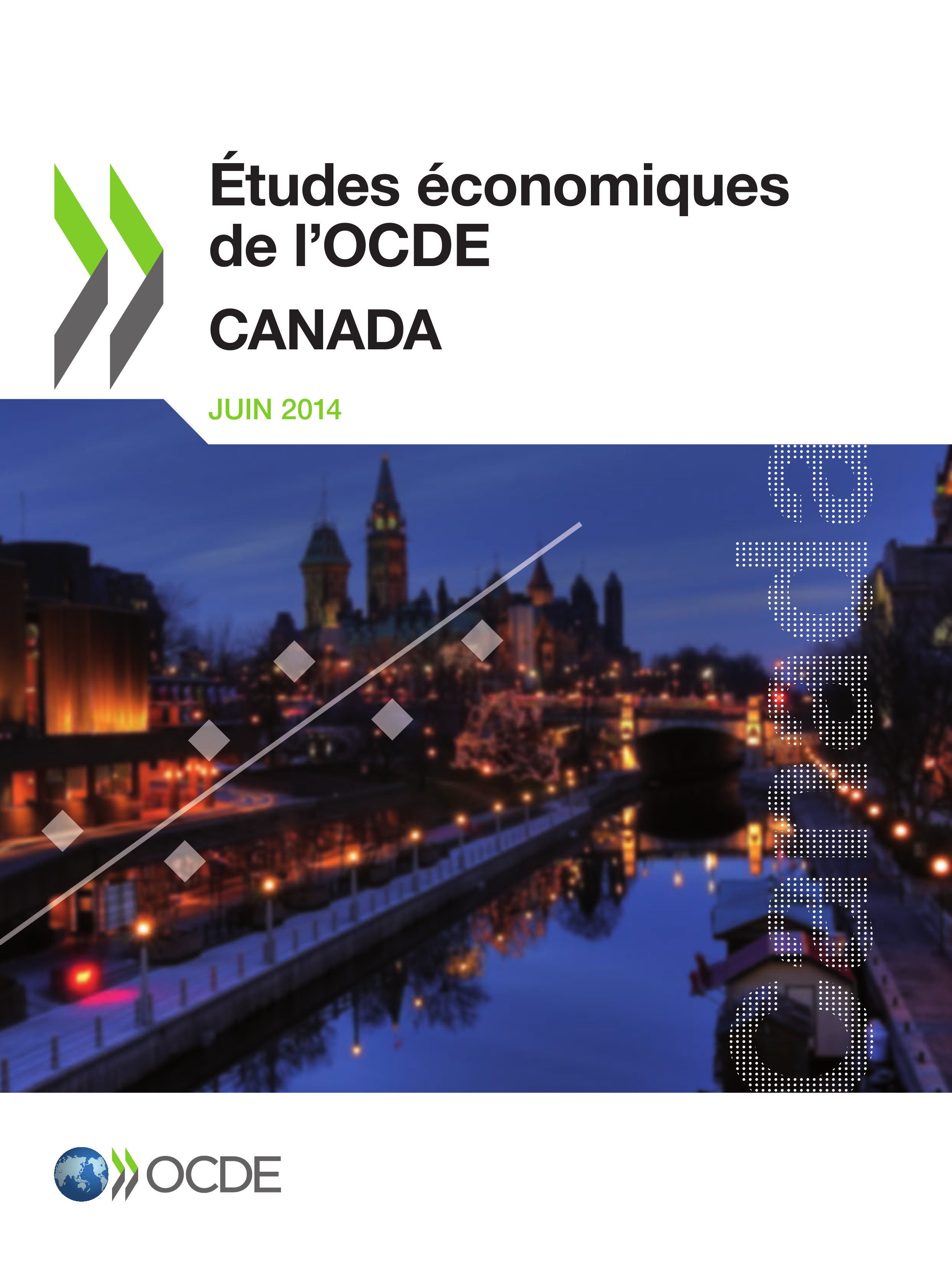 Couverture ebook de Études économiques de l'OCDE : Canada 2014, de OCDE