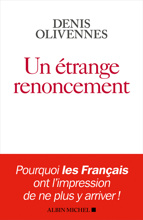 ebook cover of Un étrange renoncement, by Denis Olivennes