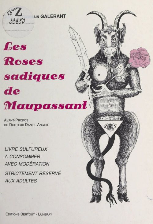 Couverture ebook de Les roses sadiques de Maupassant, de Germain Galerant