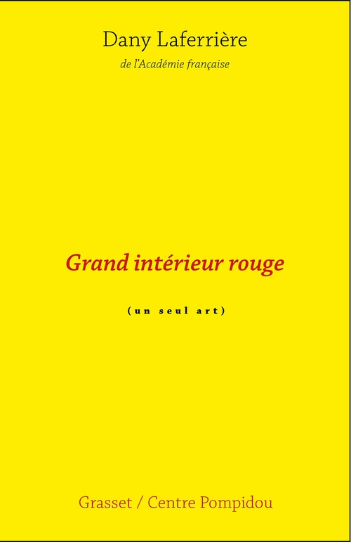 ebook cover of Grand intérieur rouge, by Dany Laferrière