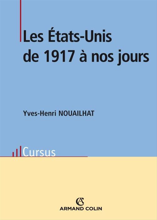 ebook cover of Les États-Unis de 1917 à nos jours, by Yves-Henri Nouailhat