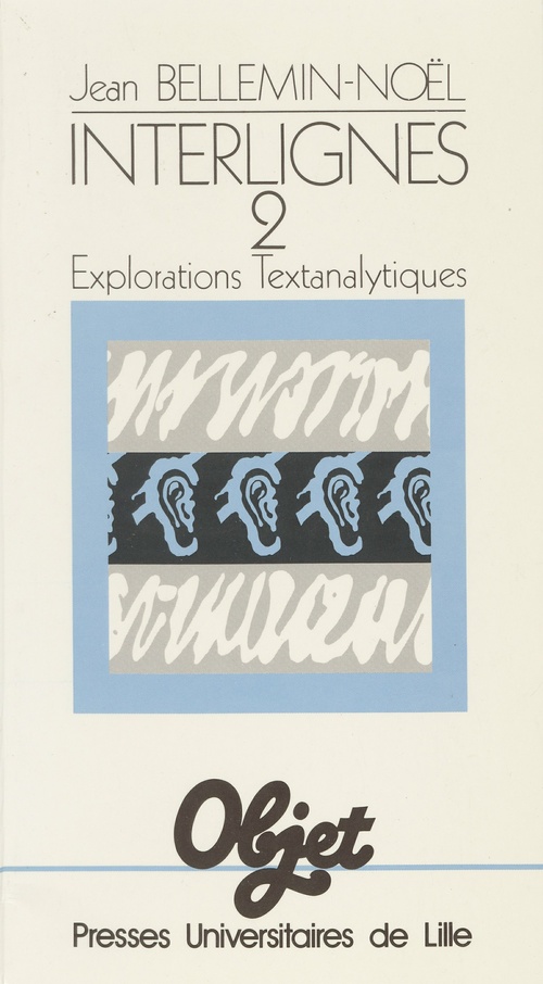 Couverture ebook de Interlignes. 2, de Jean Bellemin-Noël