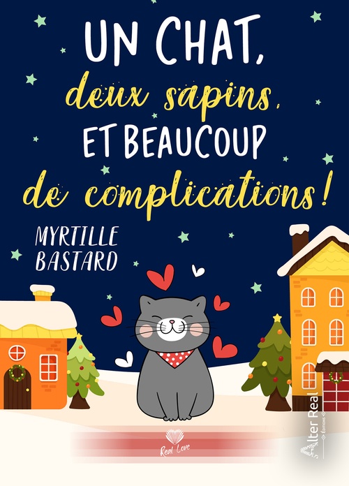 ebook cover of Un chat, deux sapins et beaucoup de complications !, by Myrtille Bastard