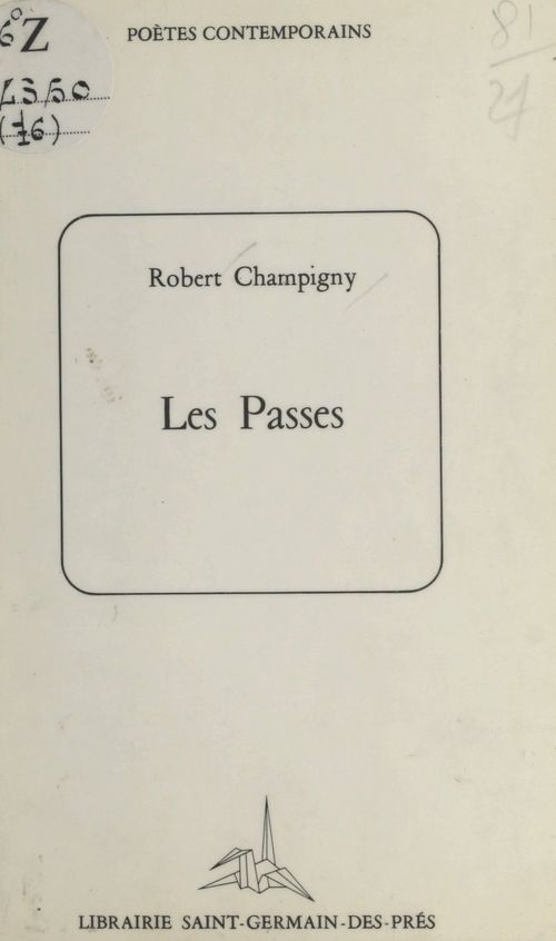 ebook cover of Les passes, by Robert Champigny
