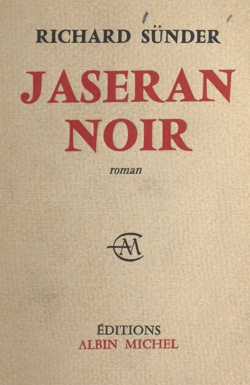 Couverture ebook de Jaseran noir, de Richard Sünder