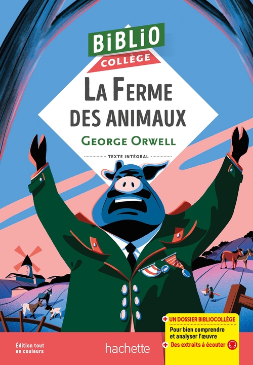 Couverture ebook de Bibliocollège - La Ferme des Animaux, G. Orwell, de George Orwell