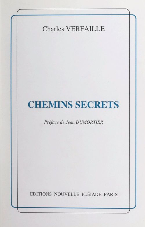 ebook cover of Chemins secrets, by Charles Verfaille