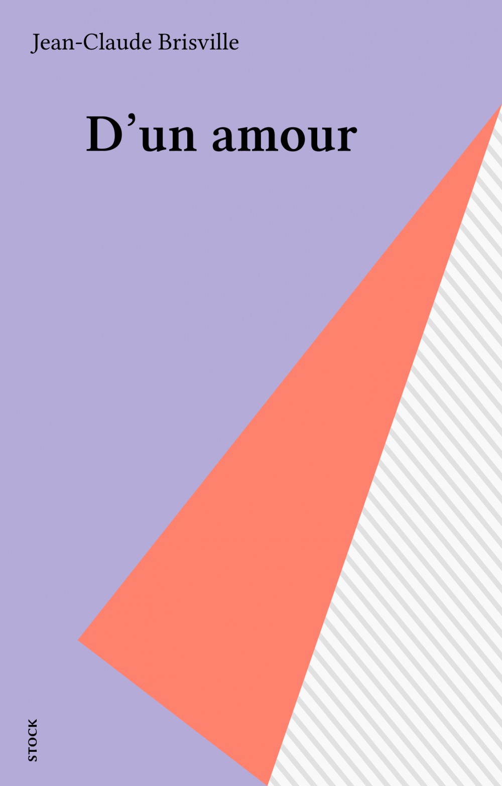 Couverture ebook de D'un amour, de Jean-claude Brisville