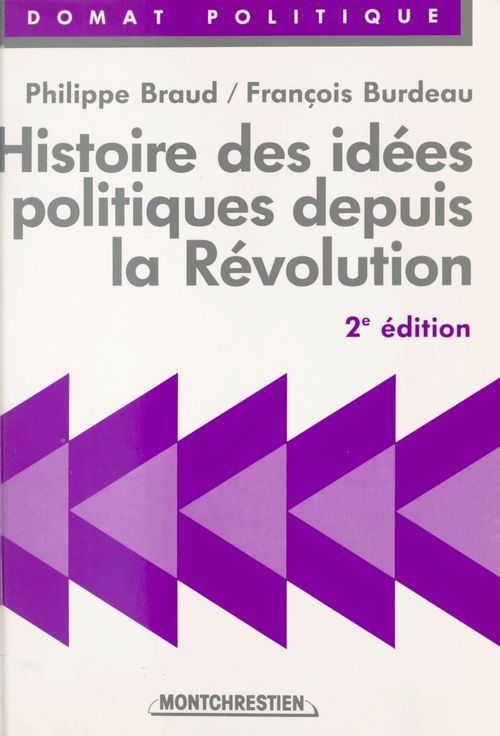 Couverture ebook de Histoire des idées politiques depuis la Révolution, de Braud/Burdeau